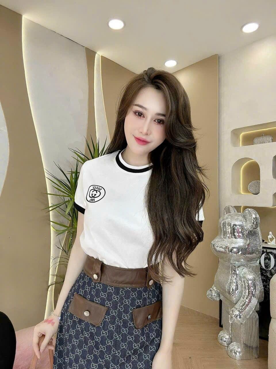 ( Miễn phí ship) Set thiết kế áo borip phối chân váy kaki thun siêu phẩm