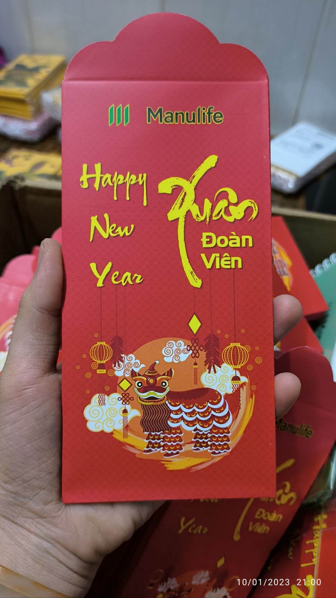 COMBO 200 BAO LÌ XÌ MANULIFE 2022