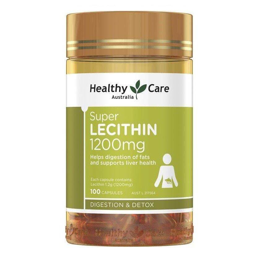 Viên uống mầm đậu nành Healthy care Super Lecithin 1200mg (100 viên)