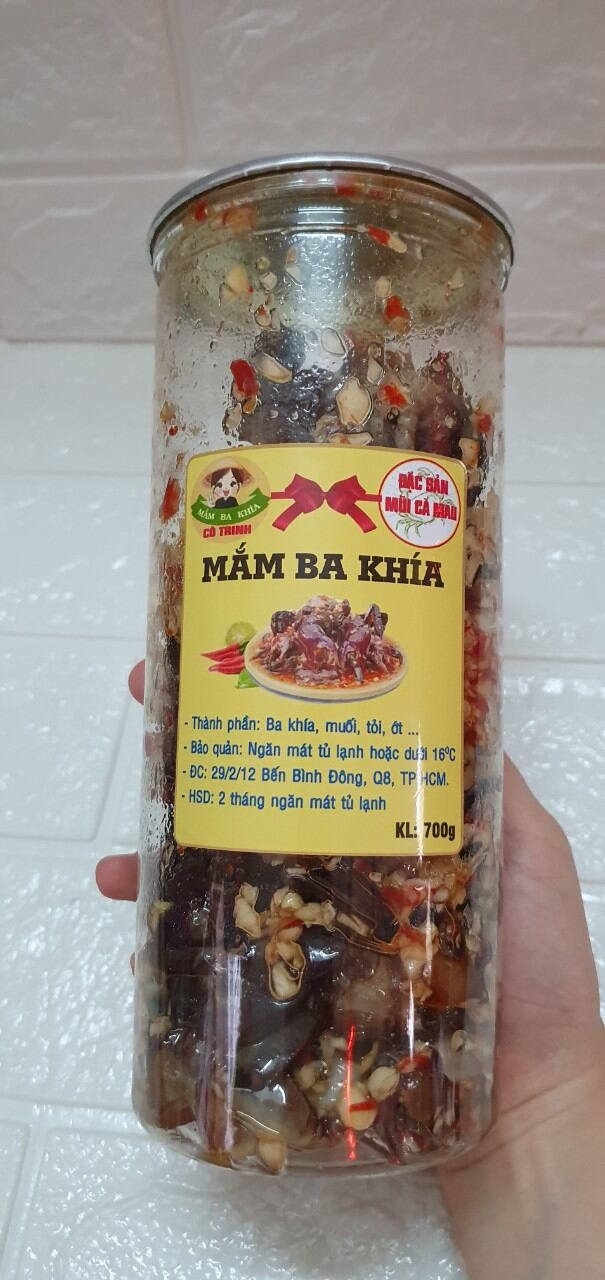 Mắm ba khía sua trộn hũ 700gram