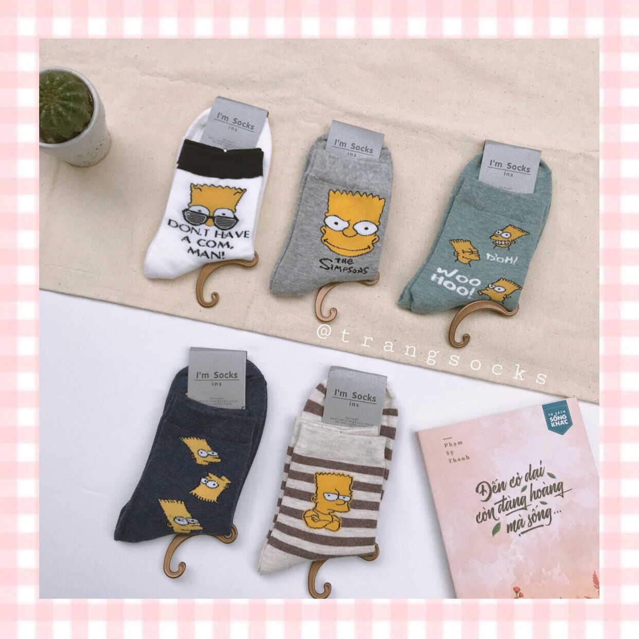 Tất vớ Simpson cao cổ- ảnh thật