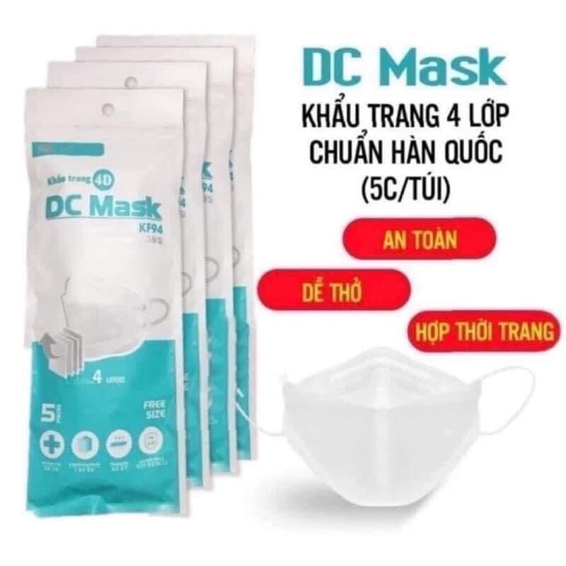 [Hcm]Khảu Trang 4D Dc Mark. S&Eacutet 5 T&Uacutei/ 75K