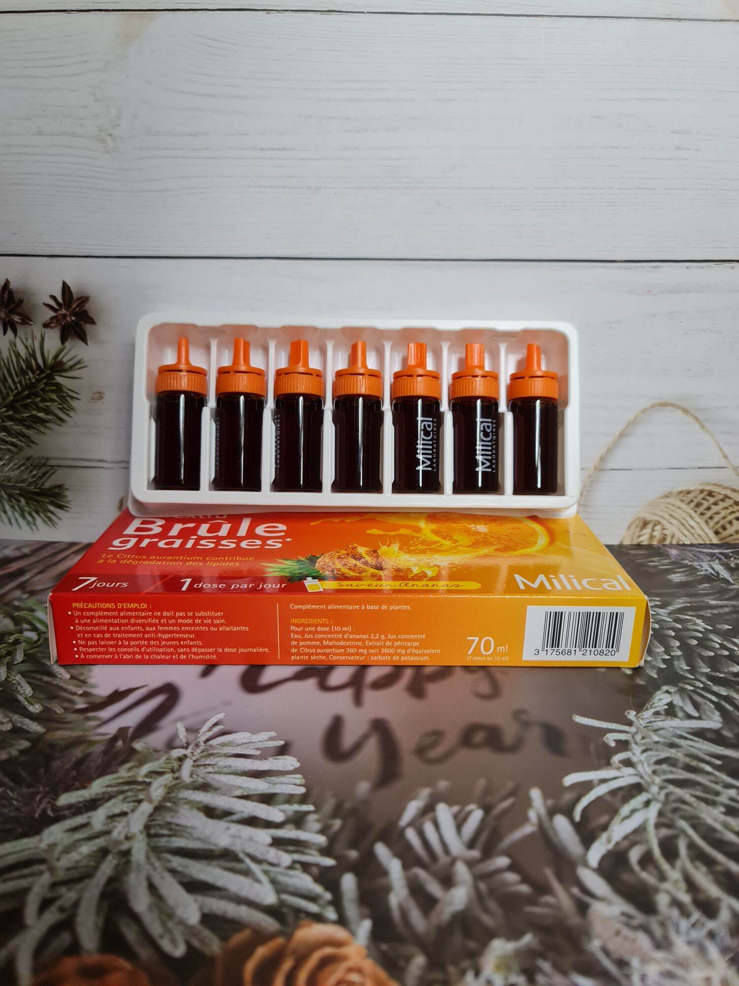 Detox Milica extra Pháp đốt mỡ giảm cân vị cam dứa