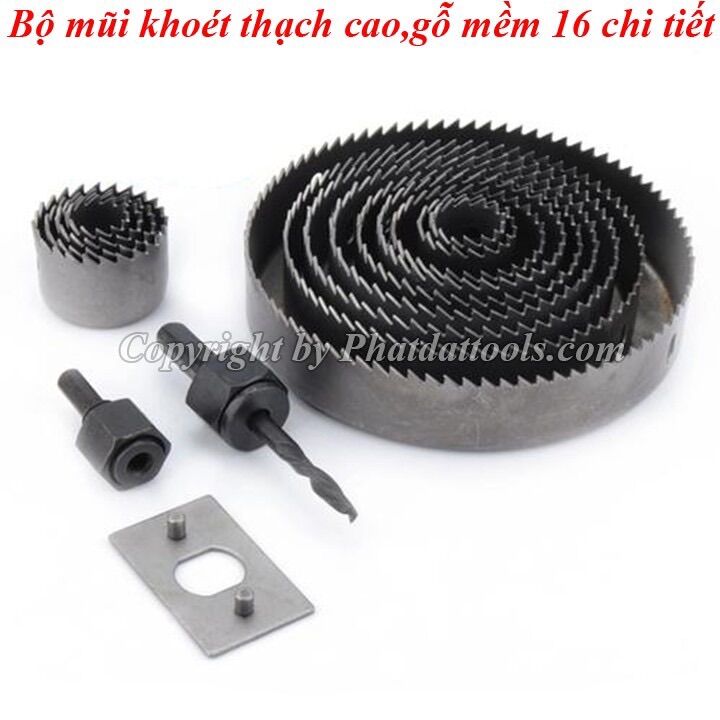 Bộ khoét Thạch cao 16 chi tiết