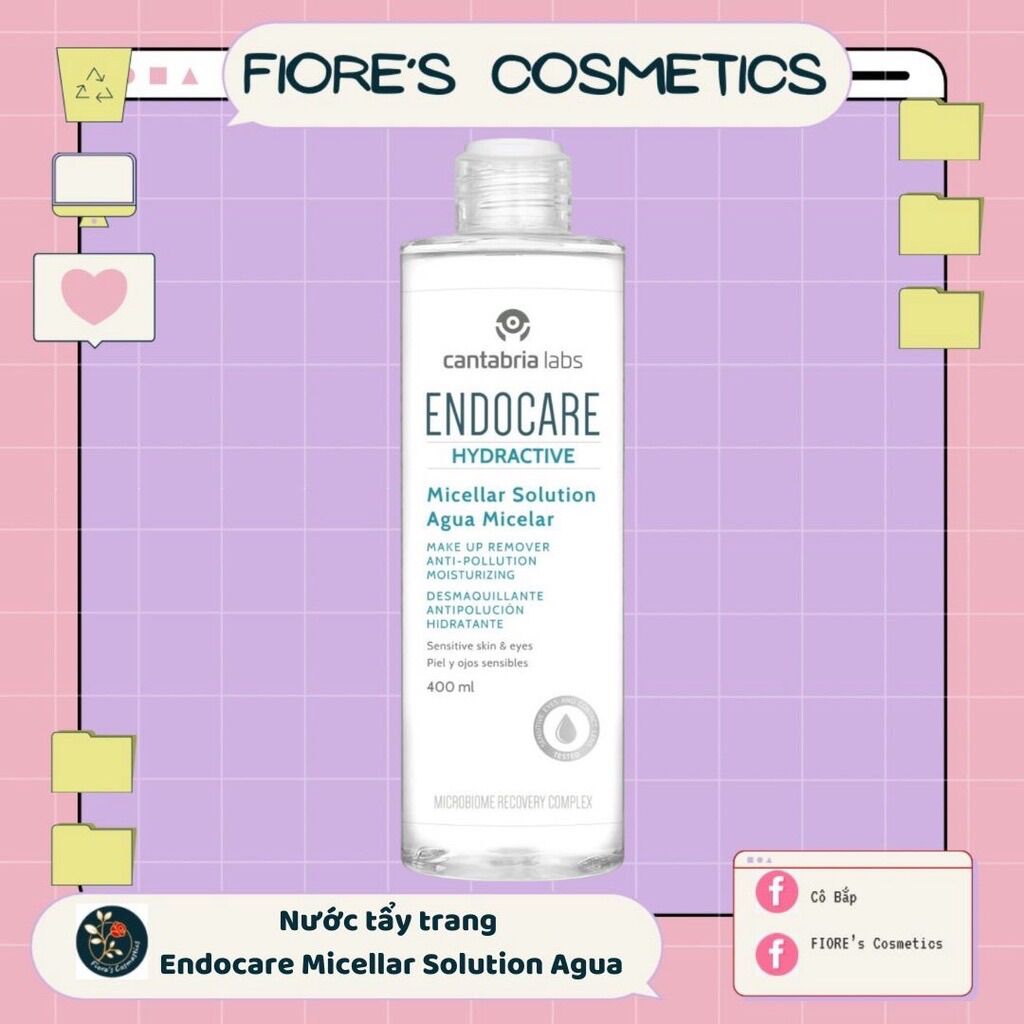 Nước tẩy trang Endocare Micellar Solution Agua Micelar