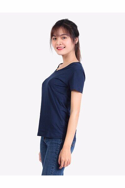 Áo thun trơn cổ tim