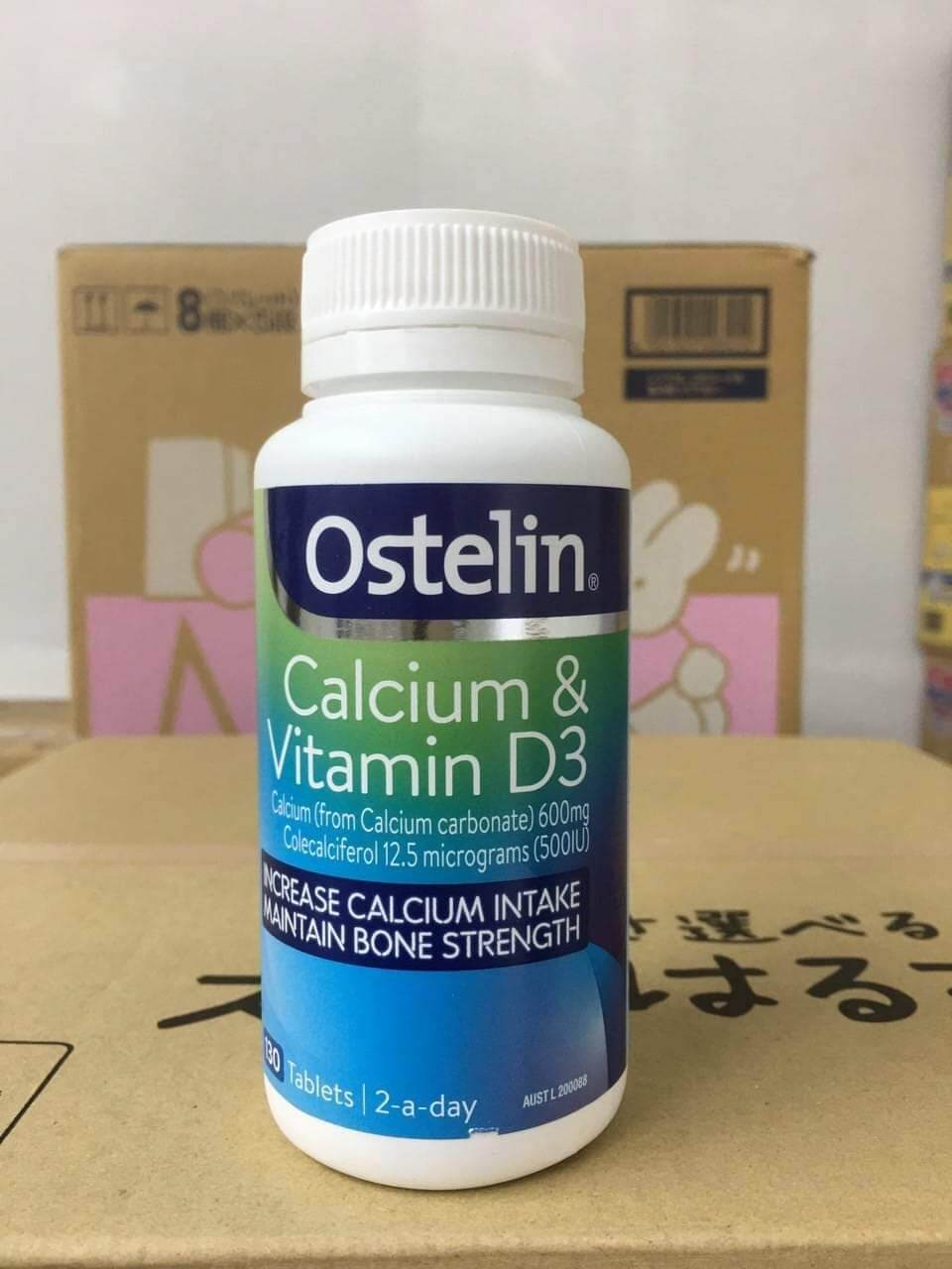 Vitamin bổ sung canxi bầu Ostelin 130v