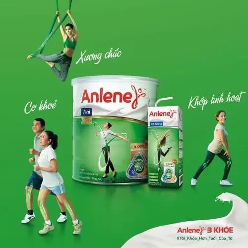 [HCM]Lốc 4 hộp sữa đậm đặc Anlene 125ml