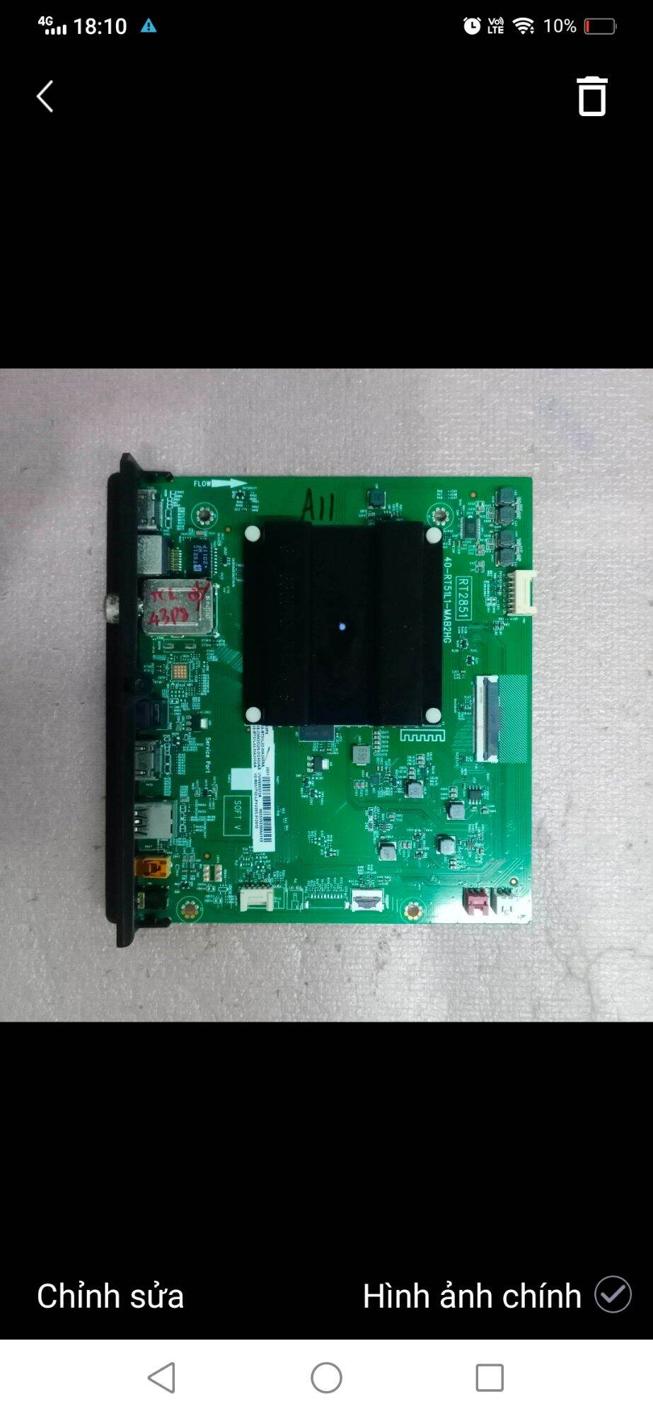 Bo mạch tivi TCL 43P8,bo xử lý, khiển, nguồn,main chính,chủ,Tcon, wifi,thanh led