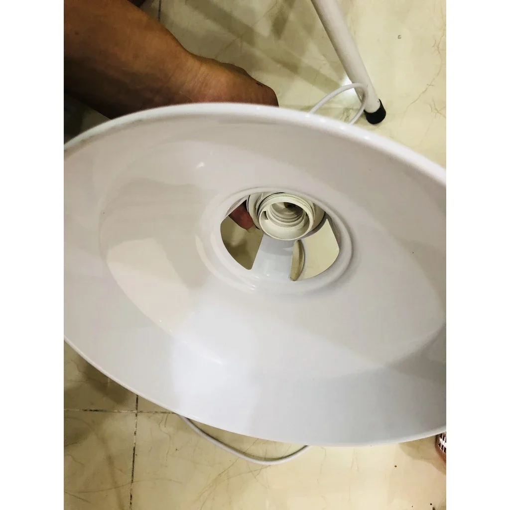 Chao đèn  thả đui mạ đồng d28cm.