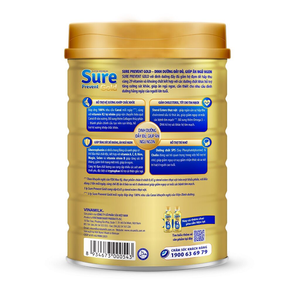 Sữa bột Sure Prevent Gold 900gr