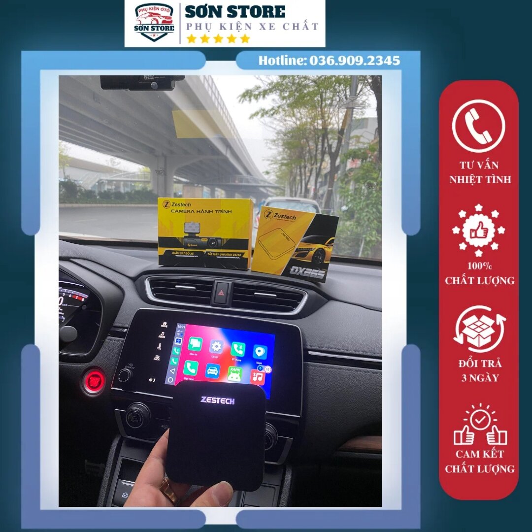 Zestech dx265-android box thế hệ mới cho ô tô,tặng camera hành trình ghi hình 24/24,kết nối wifi,độ phân giải 1296p