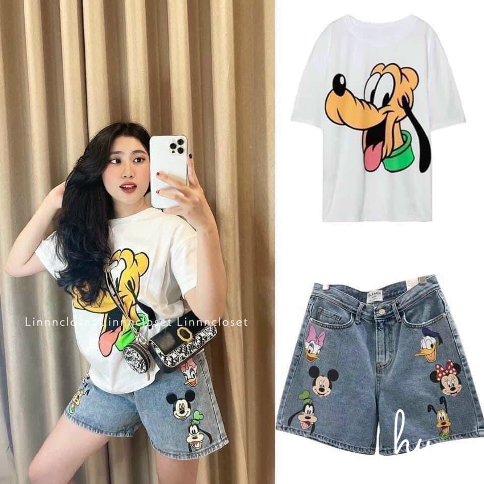 Bộ đồ SuzaHouse Mickey hàng cao cấp. Set đồ dạo phố mặc nhà hàng tuyển