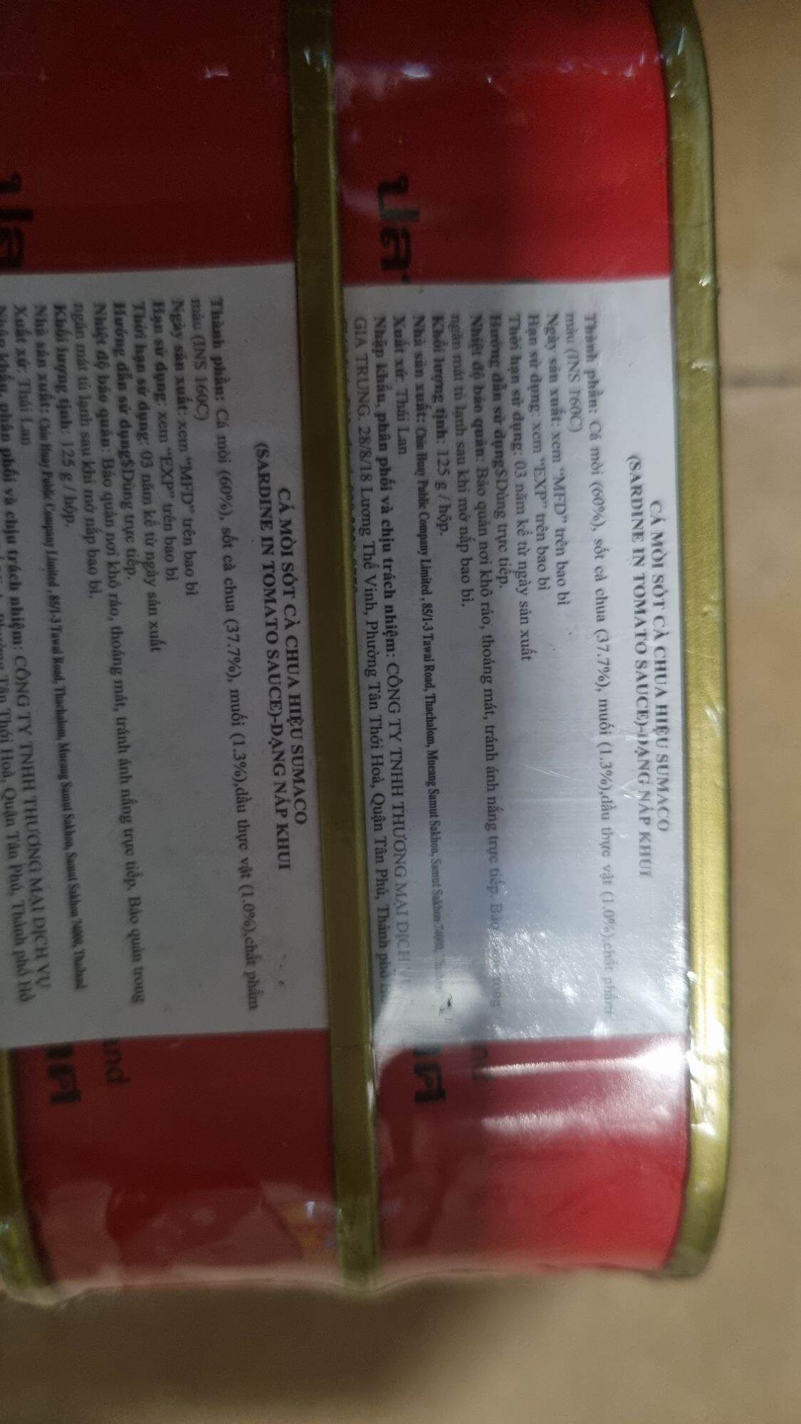 Cá SUMACO 125g x 5 hộp (Date mới)