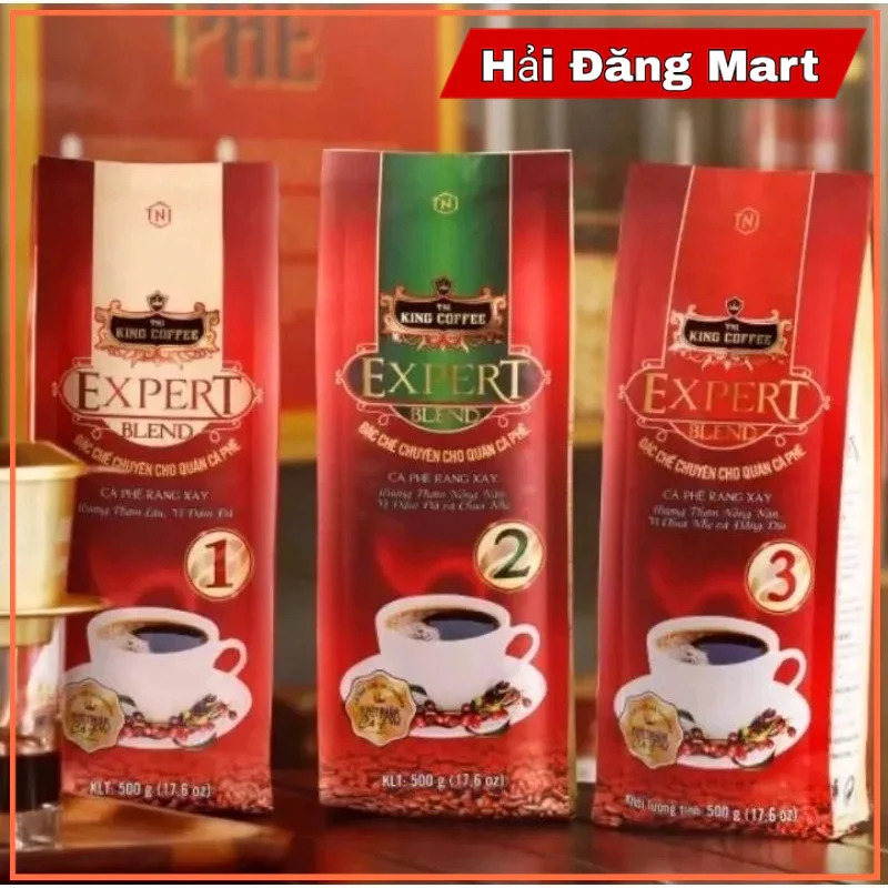 Cà phê rang xay expert blend 1 -2 -3 king coffee inspire blend