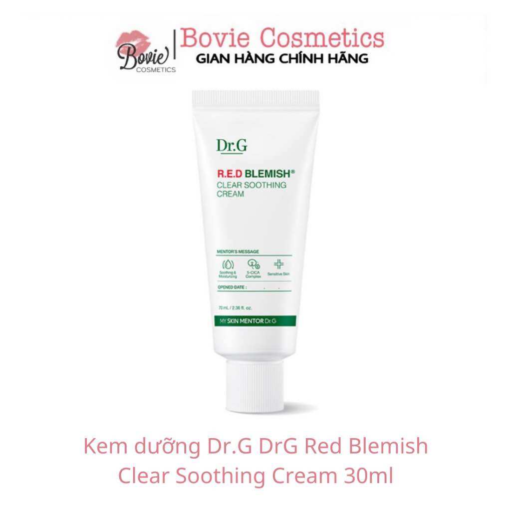 Kem dưỡng dr.g drg red blemish clear soothing cream 30ml - bovie