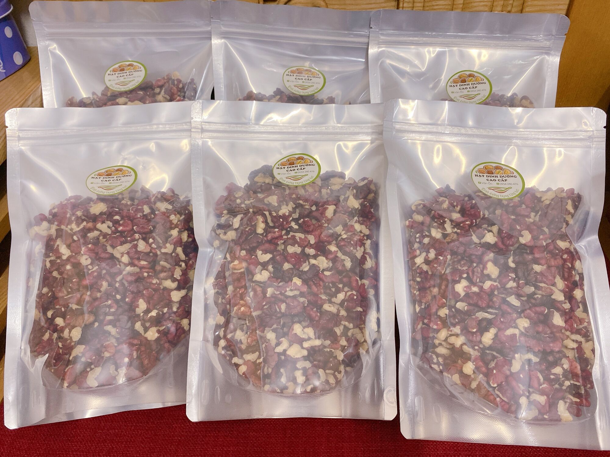 500gr Nhân Óc Chó ĐỎ vỡ hàng bóc mới