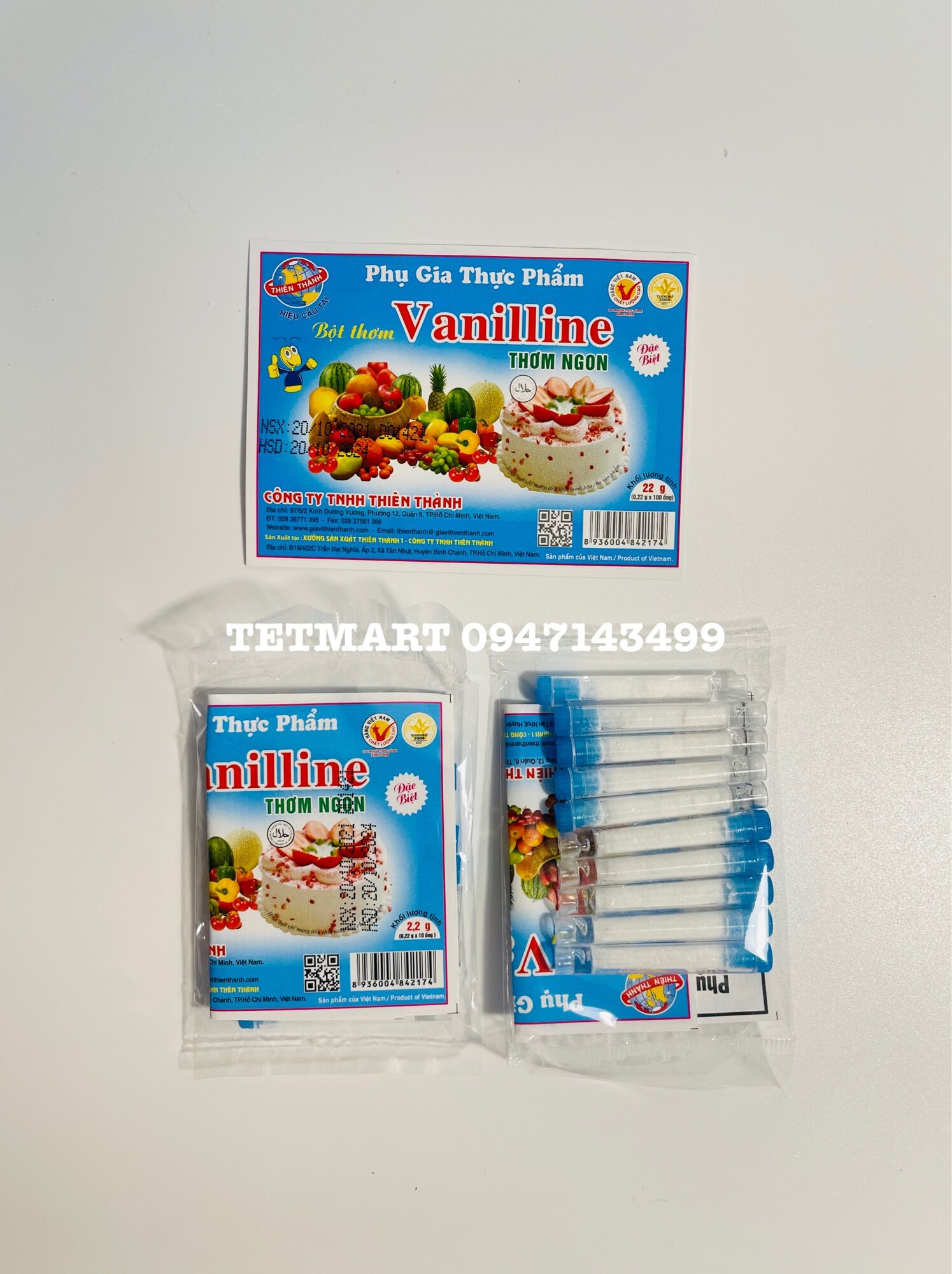 Bột Vani thơm 10 ống
