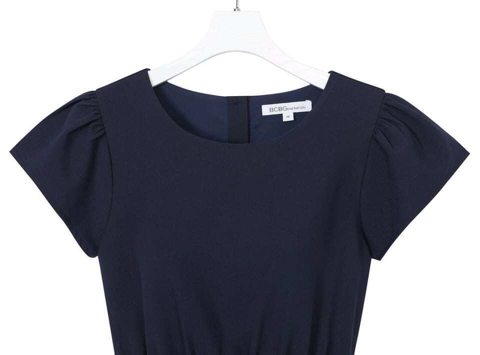 Đầm BCBG xuất xịn, phối màu, form công sở thanh lịch