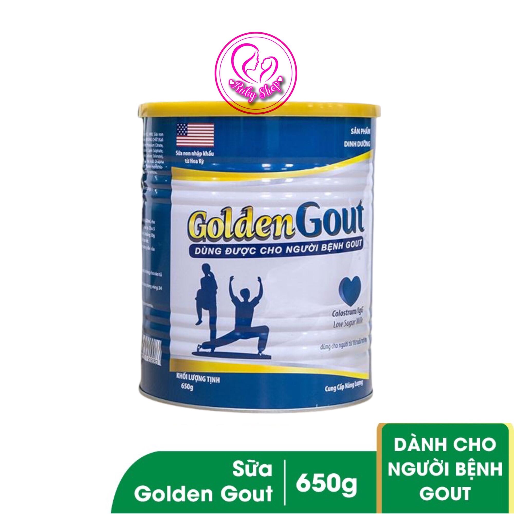 Chính hãng sữa non dành cho người gout - sữa non golden gout hộp 650g - ảnh sản phẩm 1