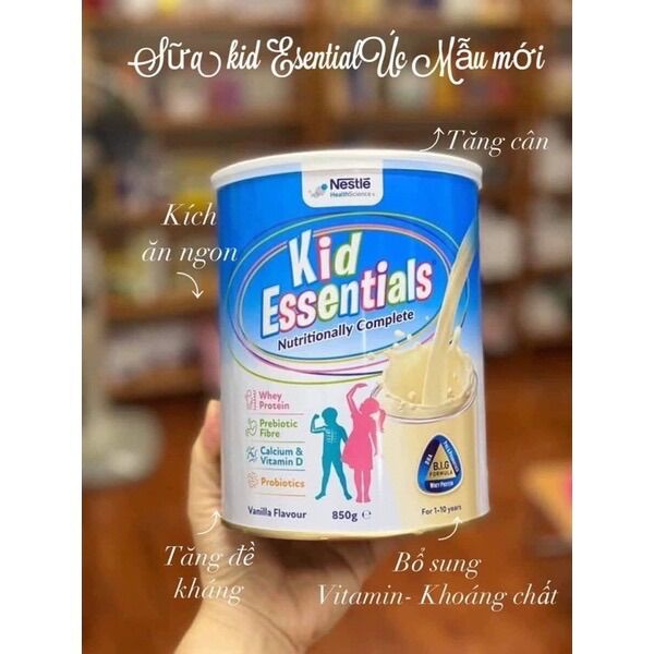 Sữa Kid Essentials 850g của Úc Date 2024 (mẫu mới)