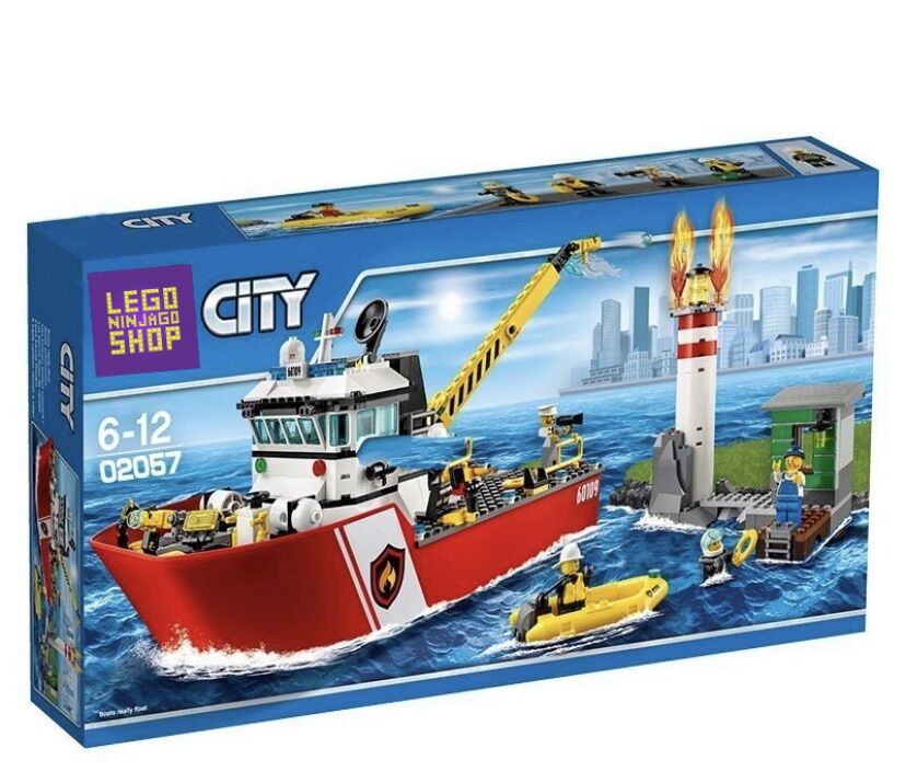 Bộ lắp ráp xếp hình non Lego City 02057: Thuyền cứu hộ hải đăng (Có sẵn)