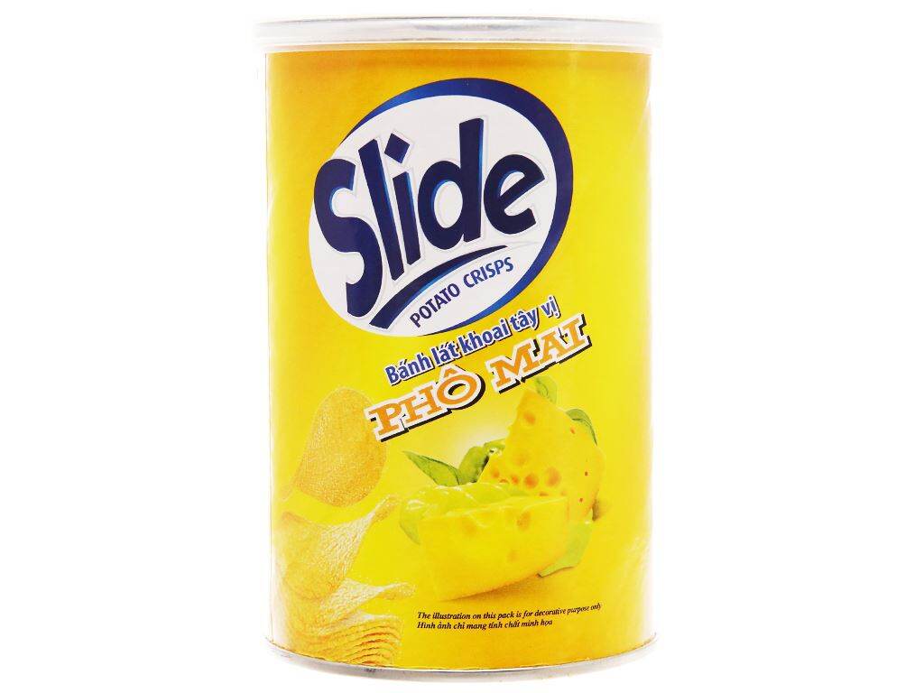 Snack khoai tây SLIDE lon 65g