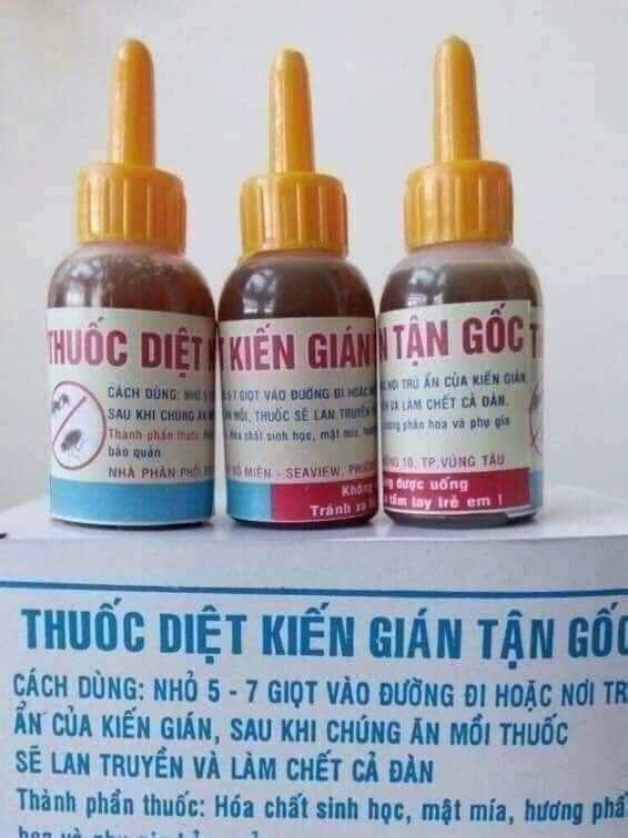 Combo 2 lọ thuốc diệt kiến diệt dán sinh học