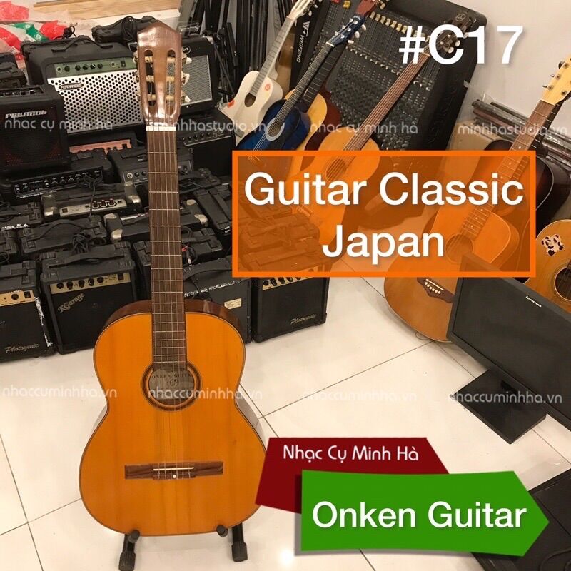 Guitar classic nhật onken guitar #c17 đã qua sử dụng đàn cao cấp, âm thanh hay | nhạc cụ minh hà