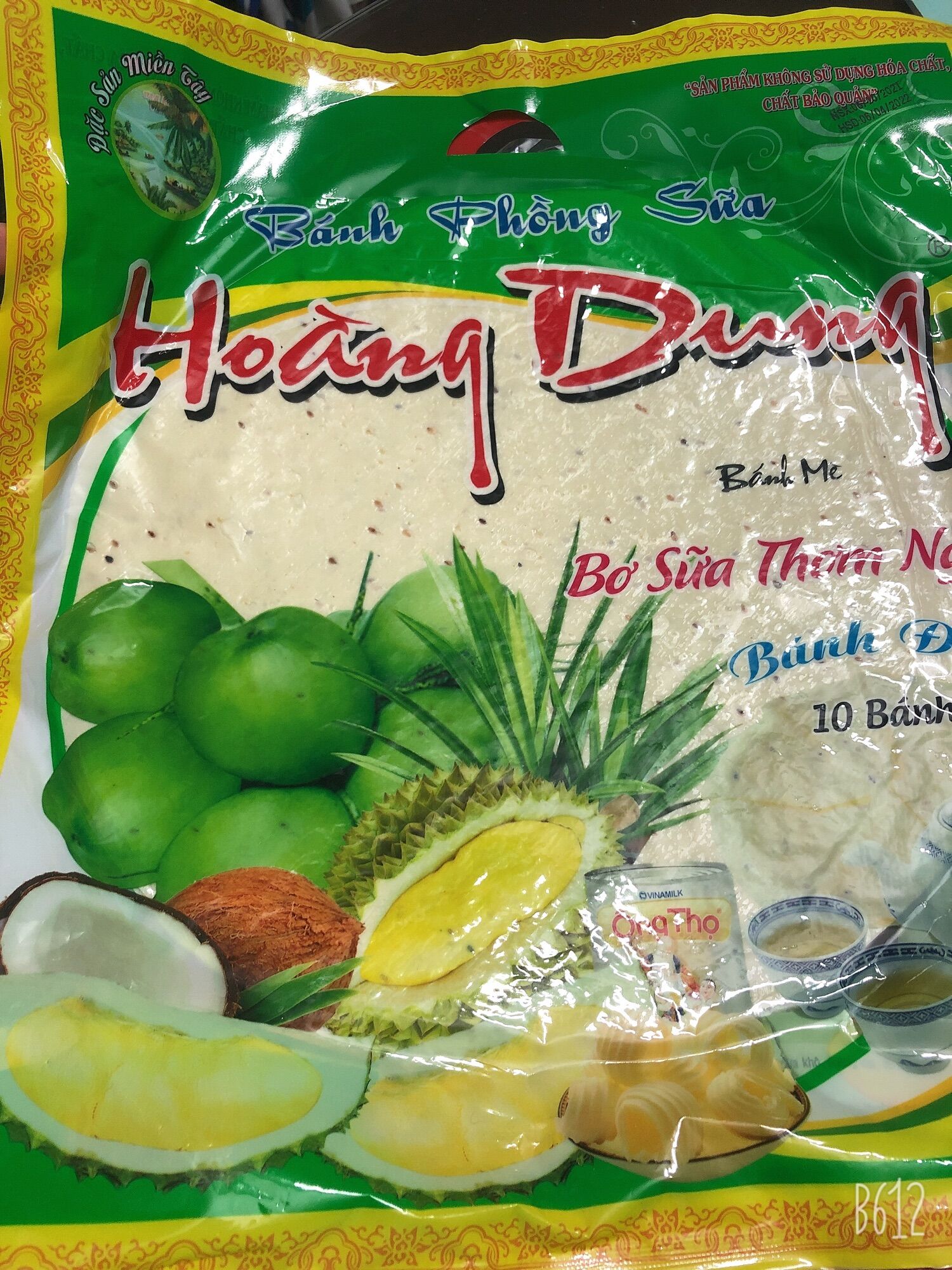 Bánh Phồng Sữa - Bánh mè bơ sữa thơm ngon ( bich 10 cái)