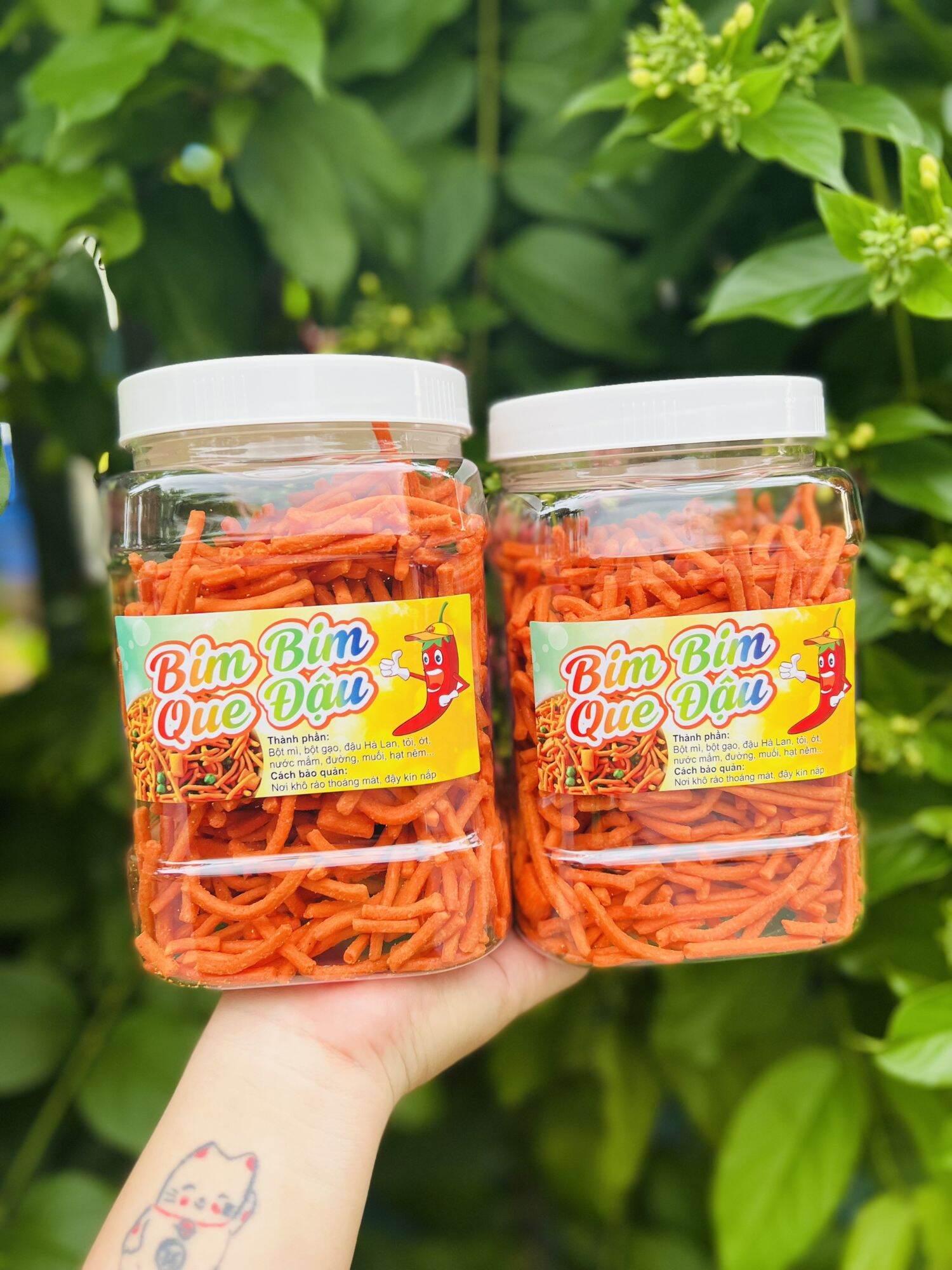 Bim bim que đậu hà Lan hủ 550g