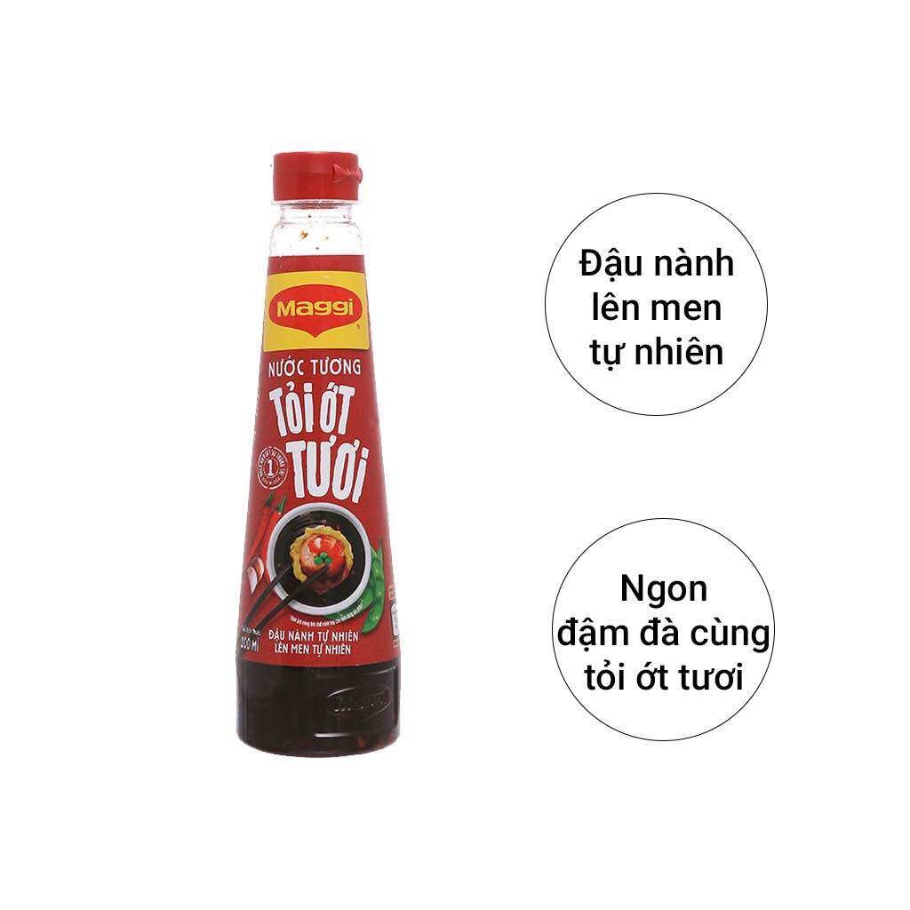 Nước Tương Maggi Tỏi Ớt Chai 200Ml