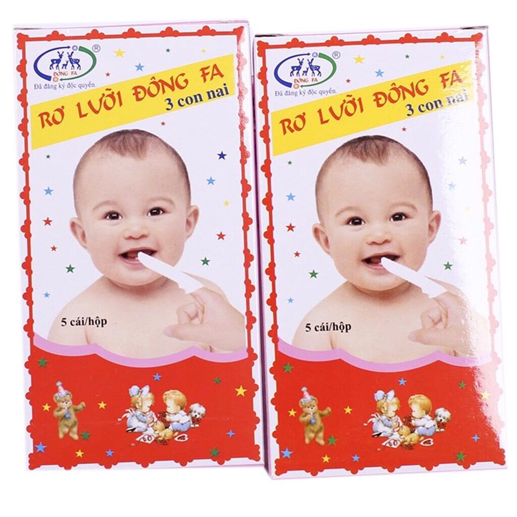 Rơ lưỡi cho bé sơ sinh 1 hộp 5 cái