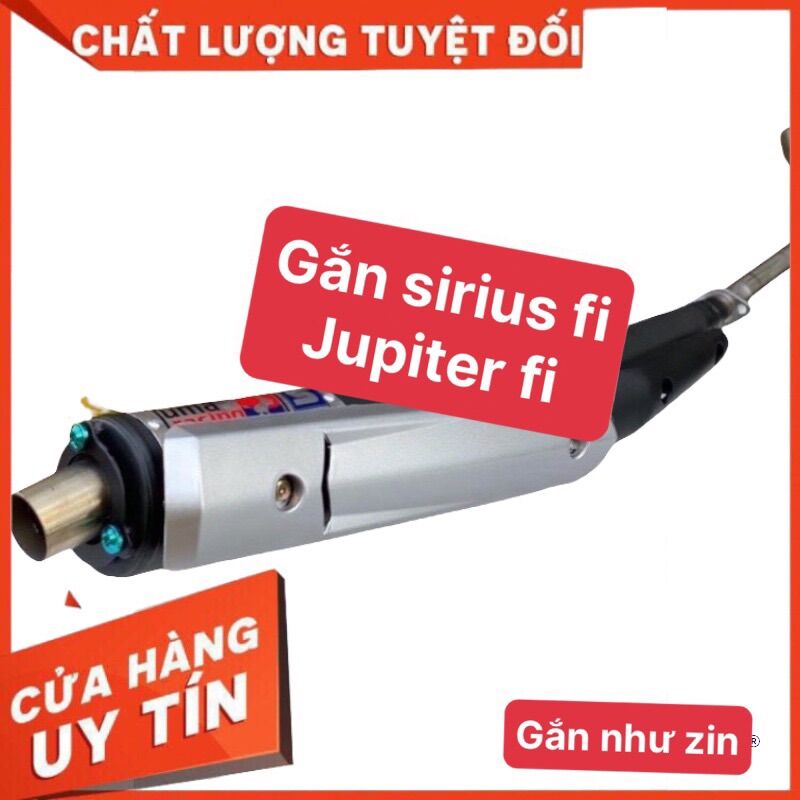 Pô Uma V4 Đít Chu Gắn Sirius Fi Tặng Kèm Ốp Spark | Gắn như zin cho si fi, jupiter fi