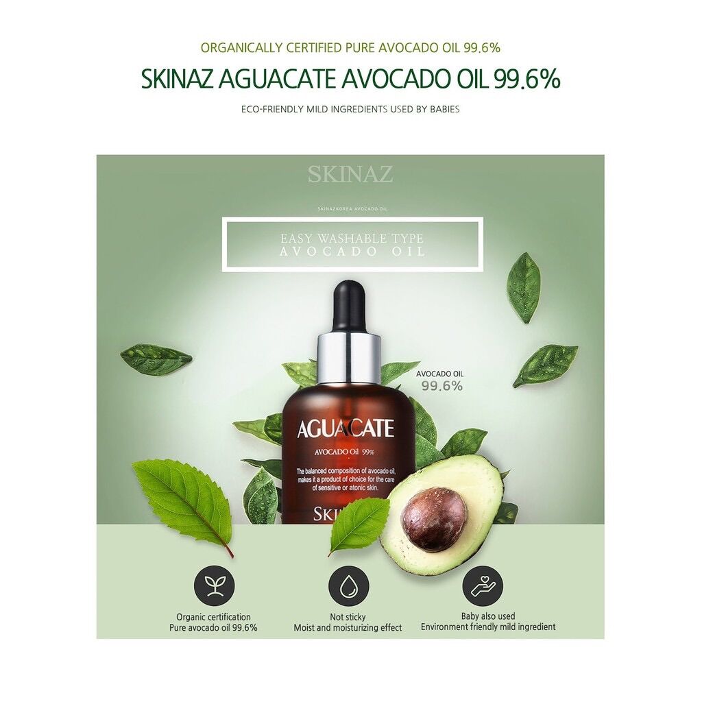 [Hàng mới về] Tinh Dầu Bơ Nguyên Chất 99.6% 30ml Chăm Sóc Da Mặt