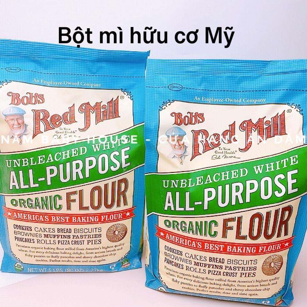 Bột mì hữu cơ Bob's Red Mill làm bánh cho bé và gia đình, bột mì đa dụng