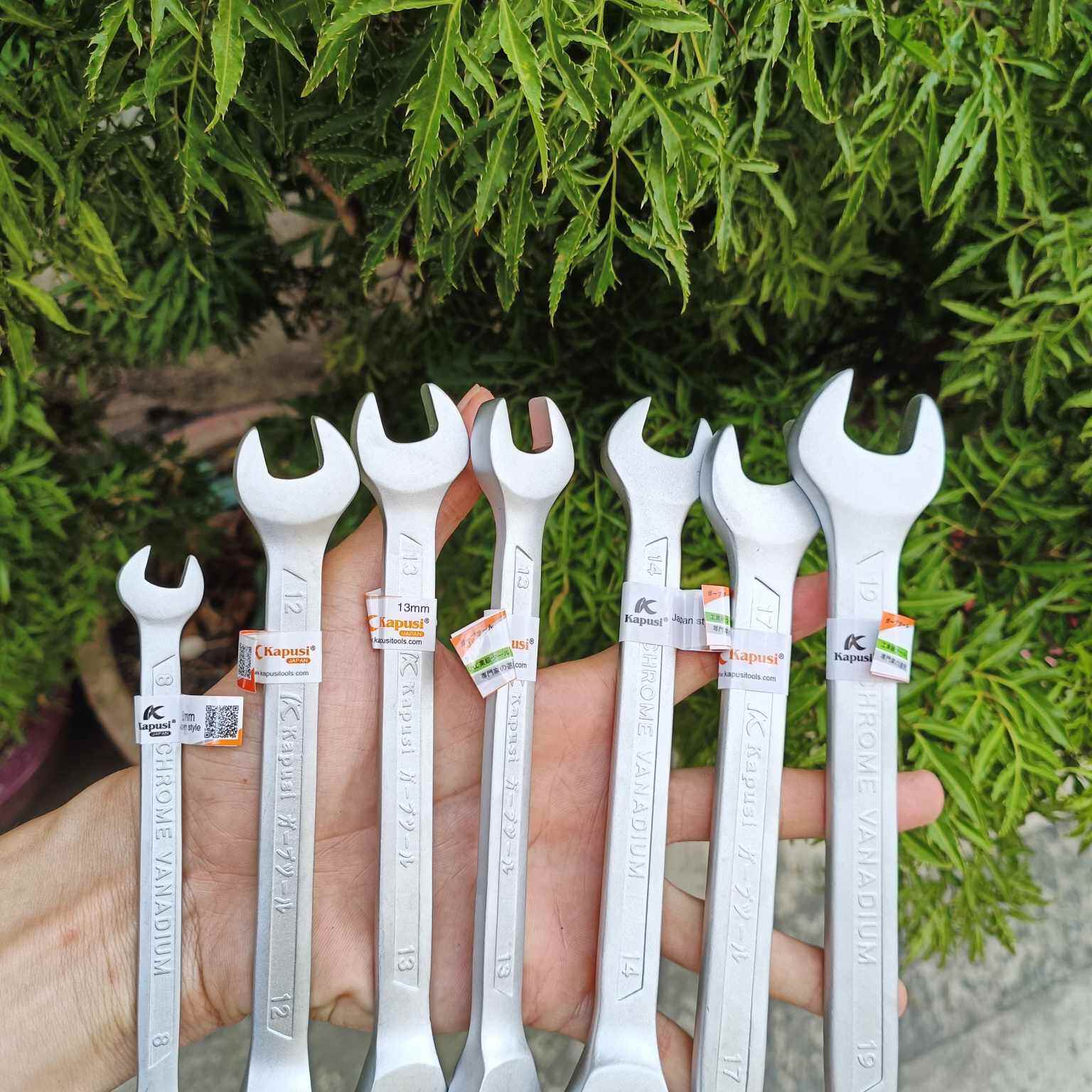 combo 7 cây cờ lê tự động KAPUSI vòng, miệng