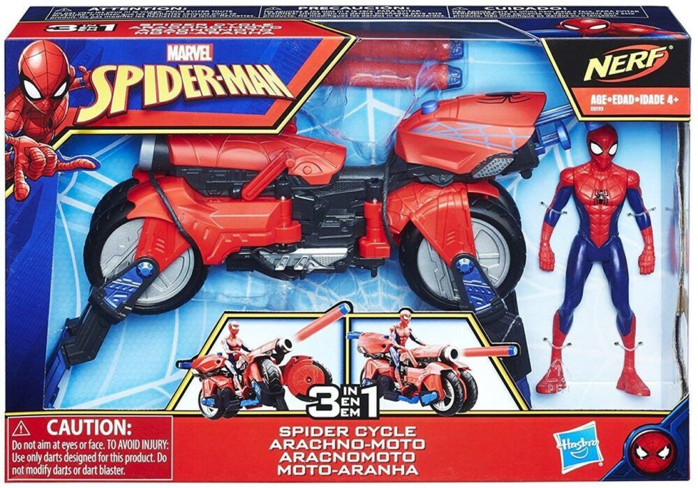 Xe mô tô người nhện Spiderman 3 trong 1