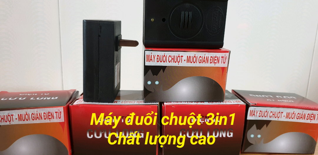 Máy Đuổi Chuột Muỗi Gián 3 trong 1