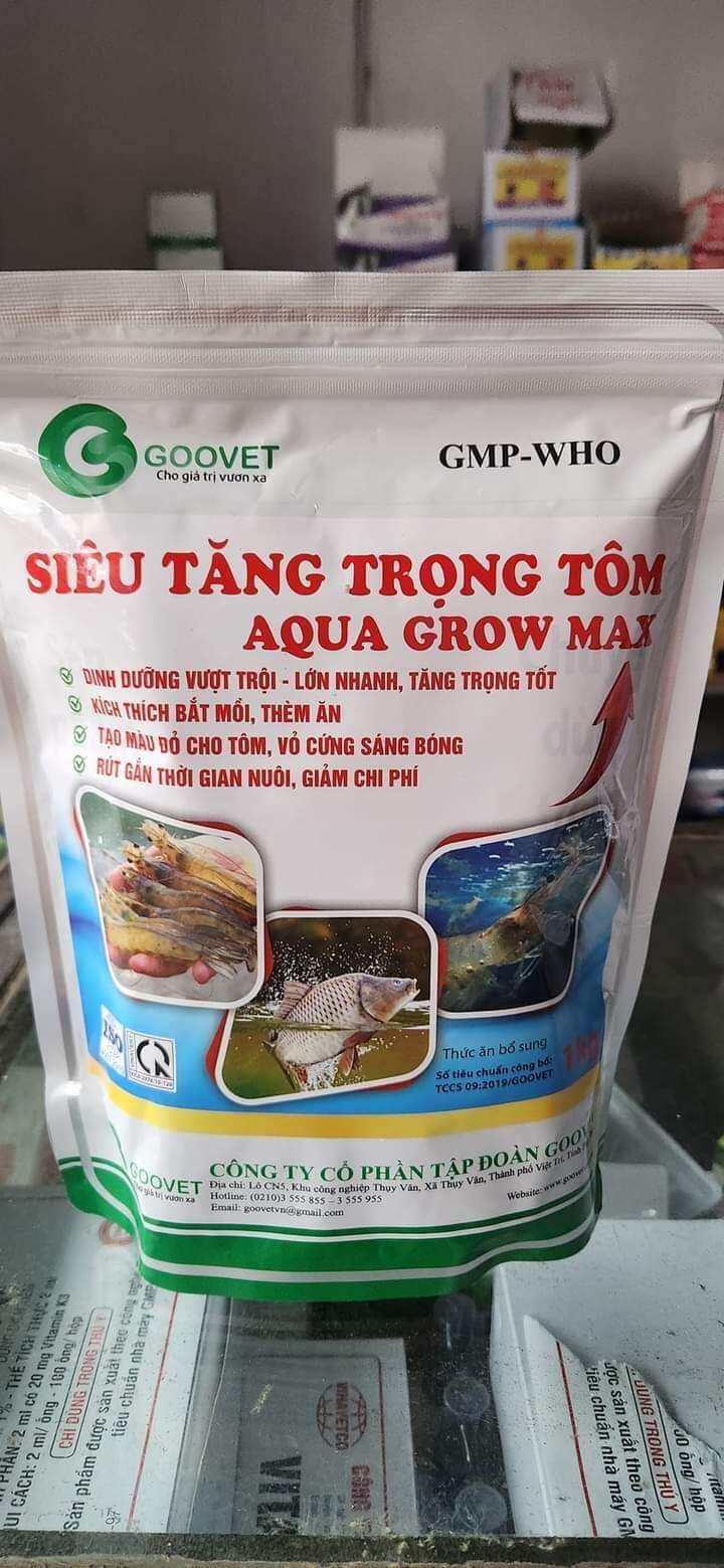 Siêu tăng trưởng aqua grow max số 1 cho tôm cá