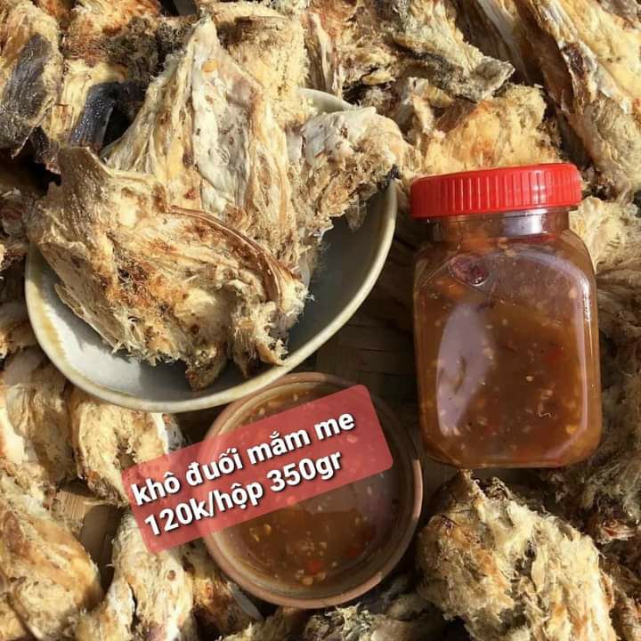 Khô cá đuối chấm mắm me... món ăn vặt ngon tuyệt