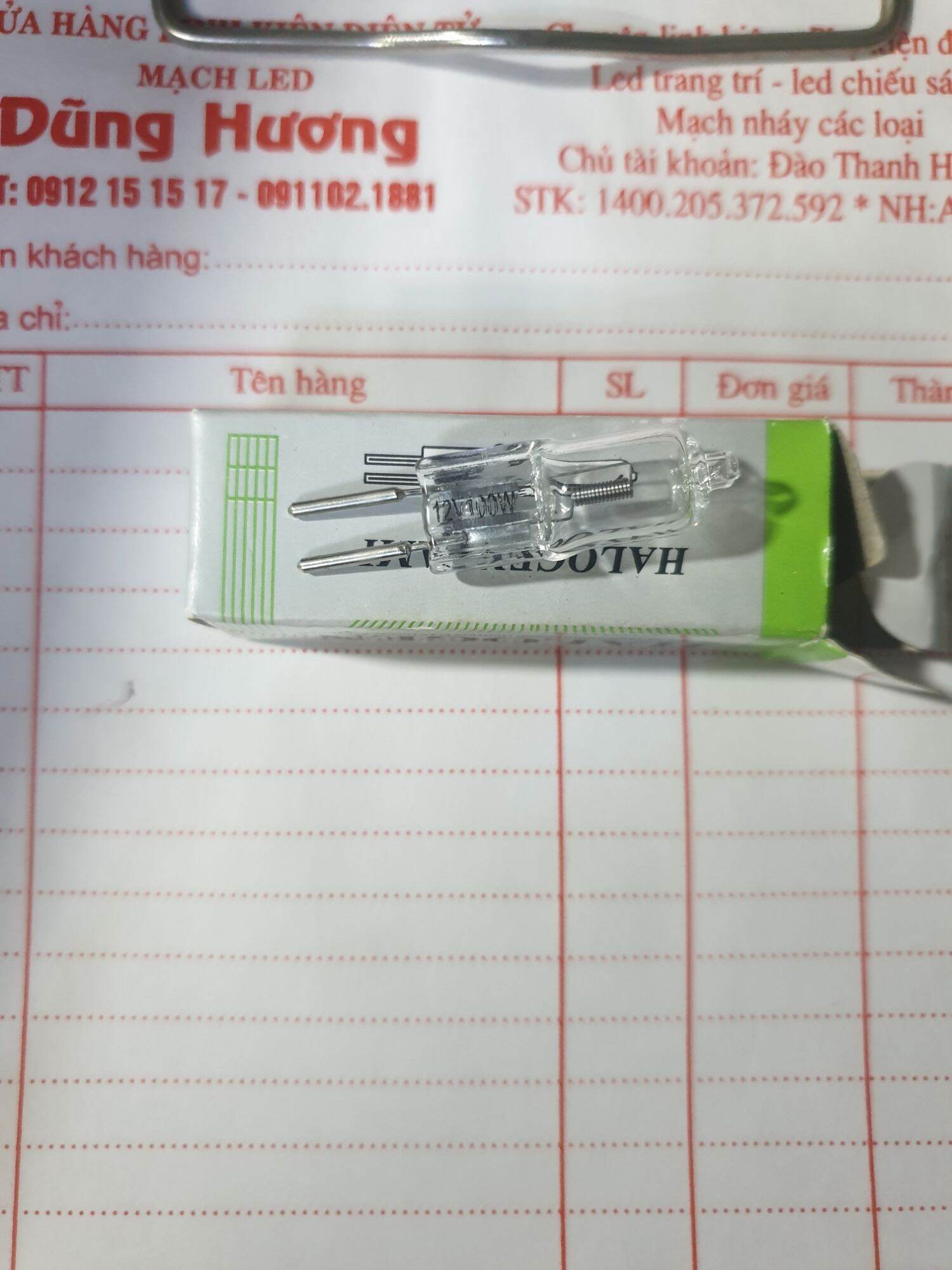 Bóng halogen 12v 100w