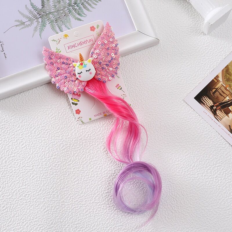 Kẹp Pony cánh kimsa, kẹp tóc giả