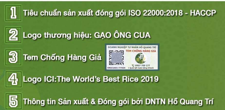Gạo ST25 Lúa Tôm Chính Hãng (5kg) - Có mã QR để kiểm tra