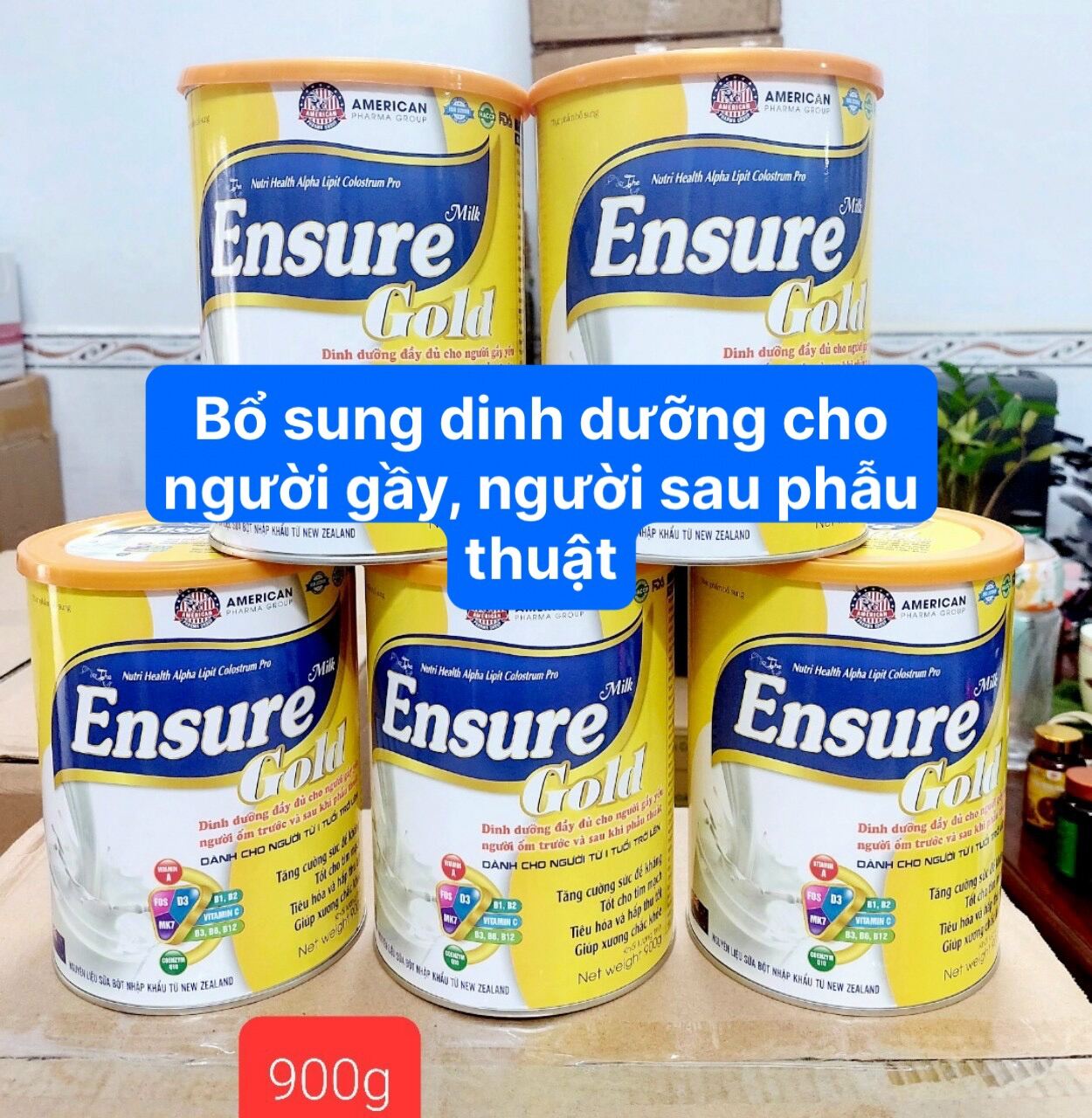 Sữa Dinh Dưỡng ENSURE GOLD Hàng Việt Nam Chất Lượng Cao hộp 900g