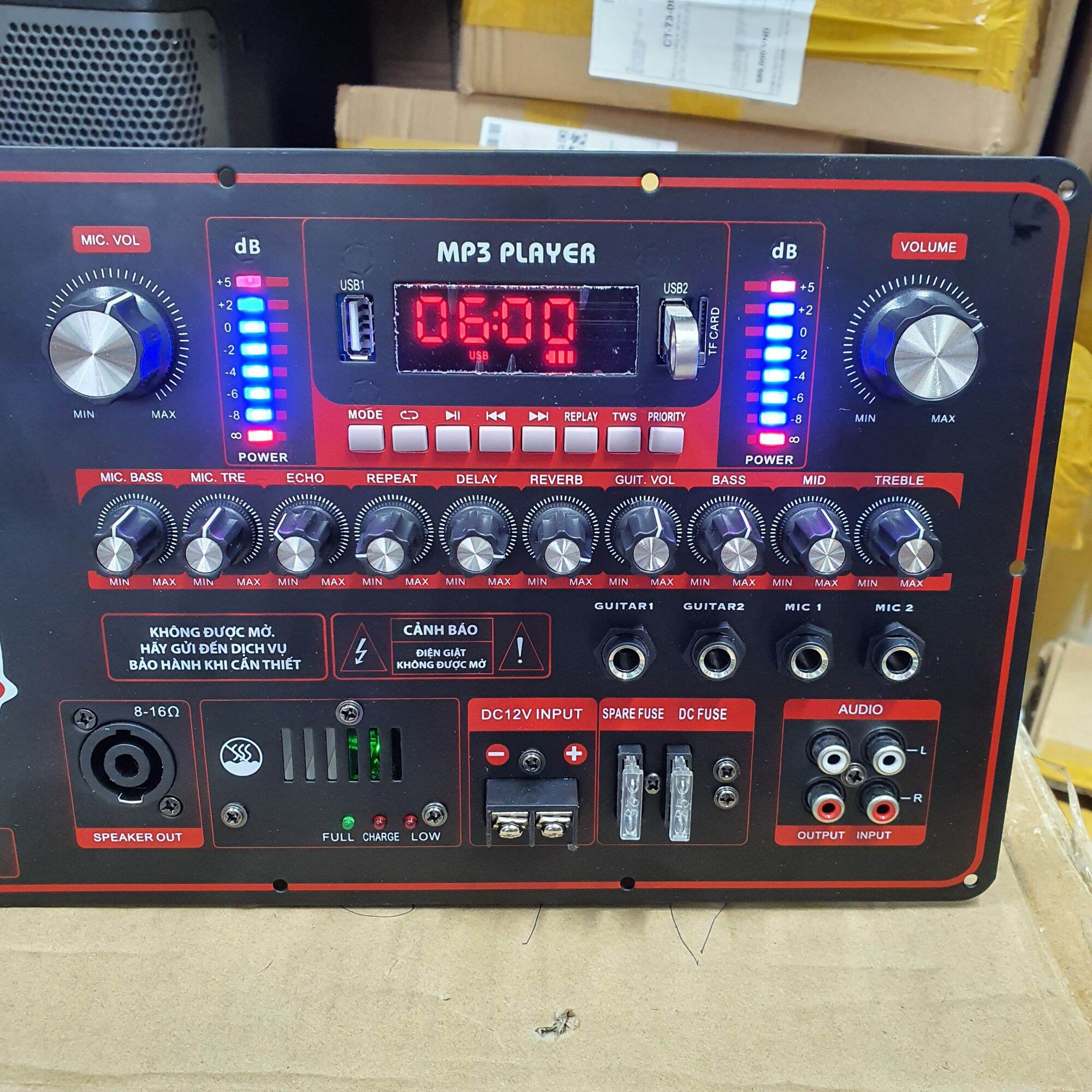 Mạch Reverb Loa Kéo 40 Đôi LED Nháy Nhạc V250