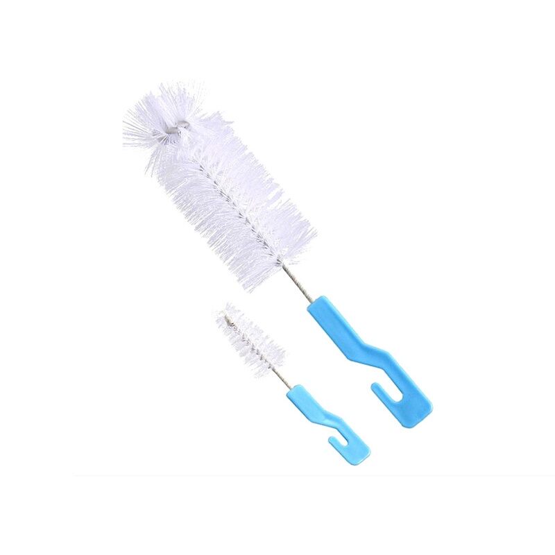 Bộ 2 cọ rửa bình sữa dụng cụ cọ cốc sợi cước siêu sạch ( cọ 2 chi tiết )