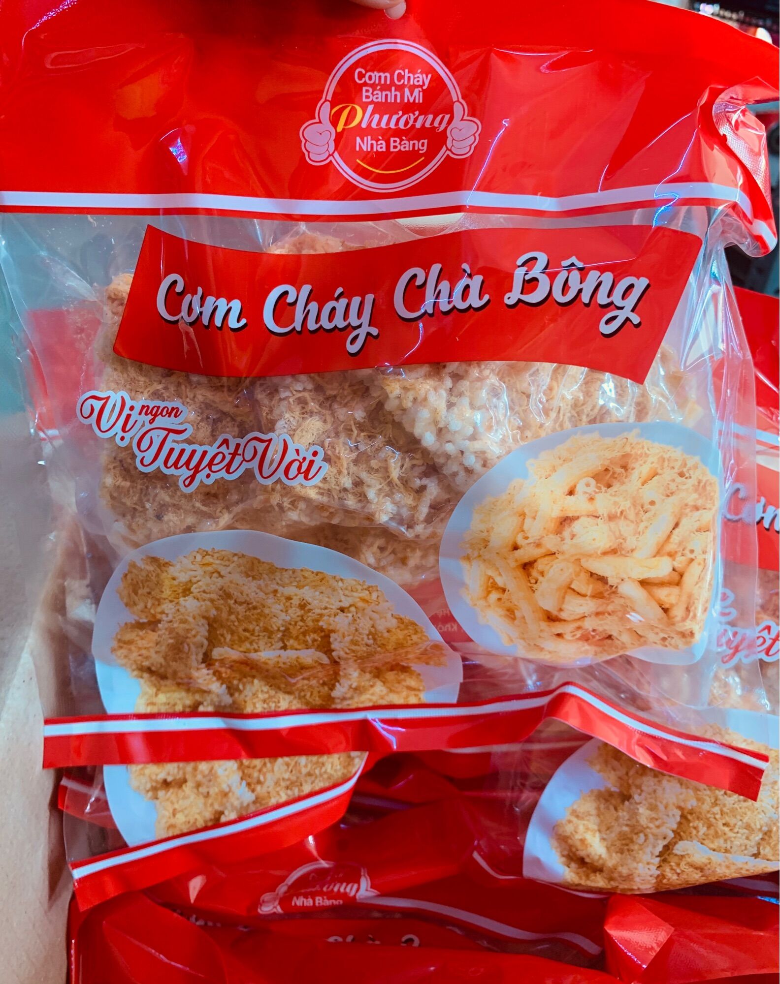 Cơm cháy chà bông trứng muối Phương 1 bịch 170gr
