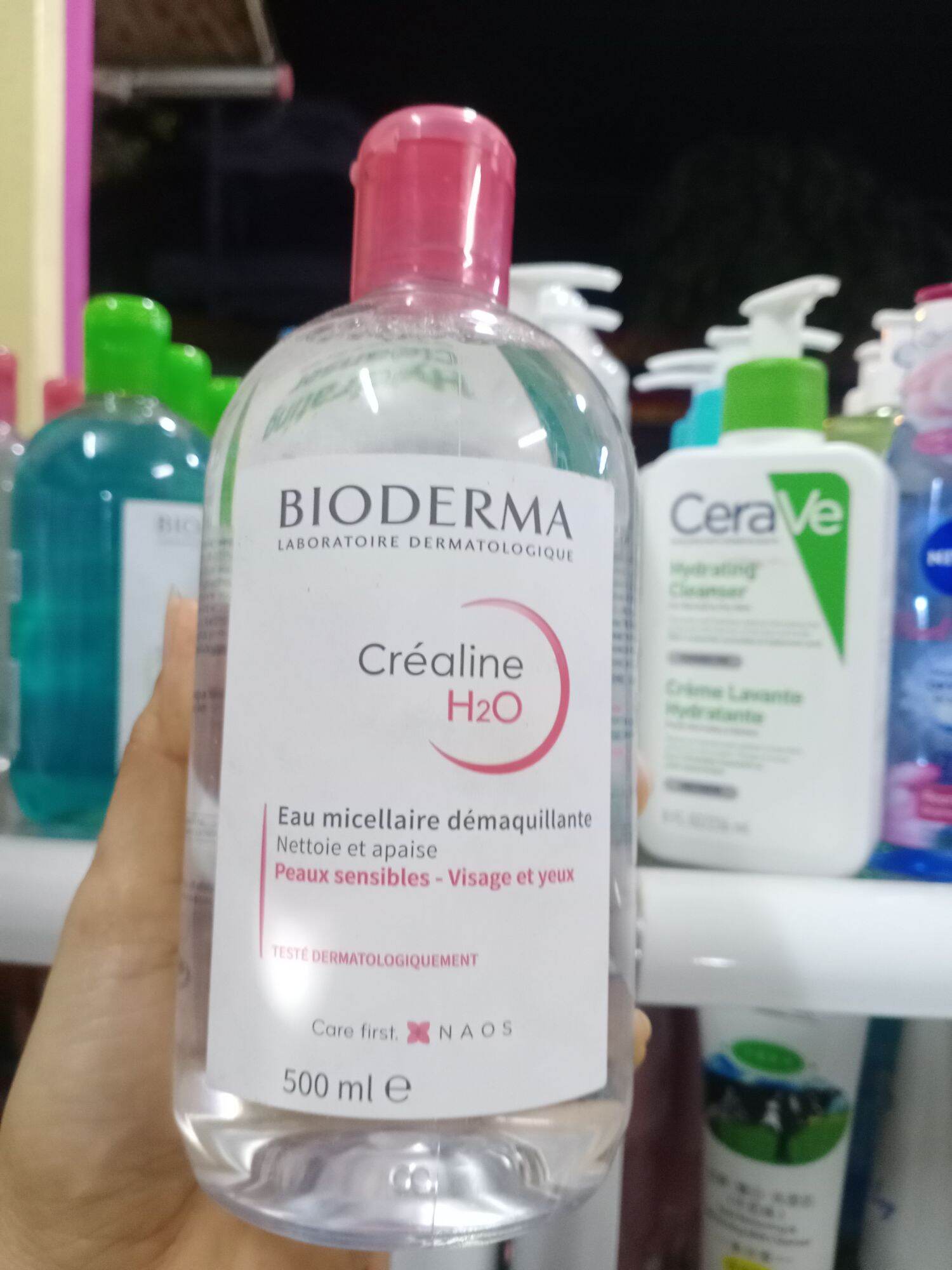 Nước tẩy trang dành cho da nhạy cảm bio derma sensibio h20