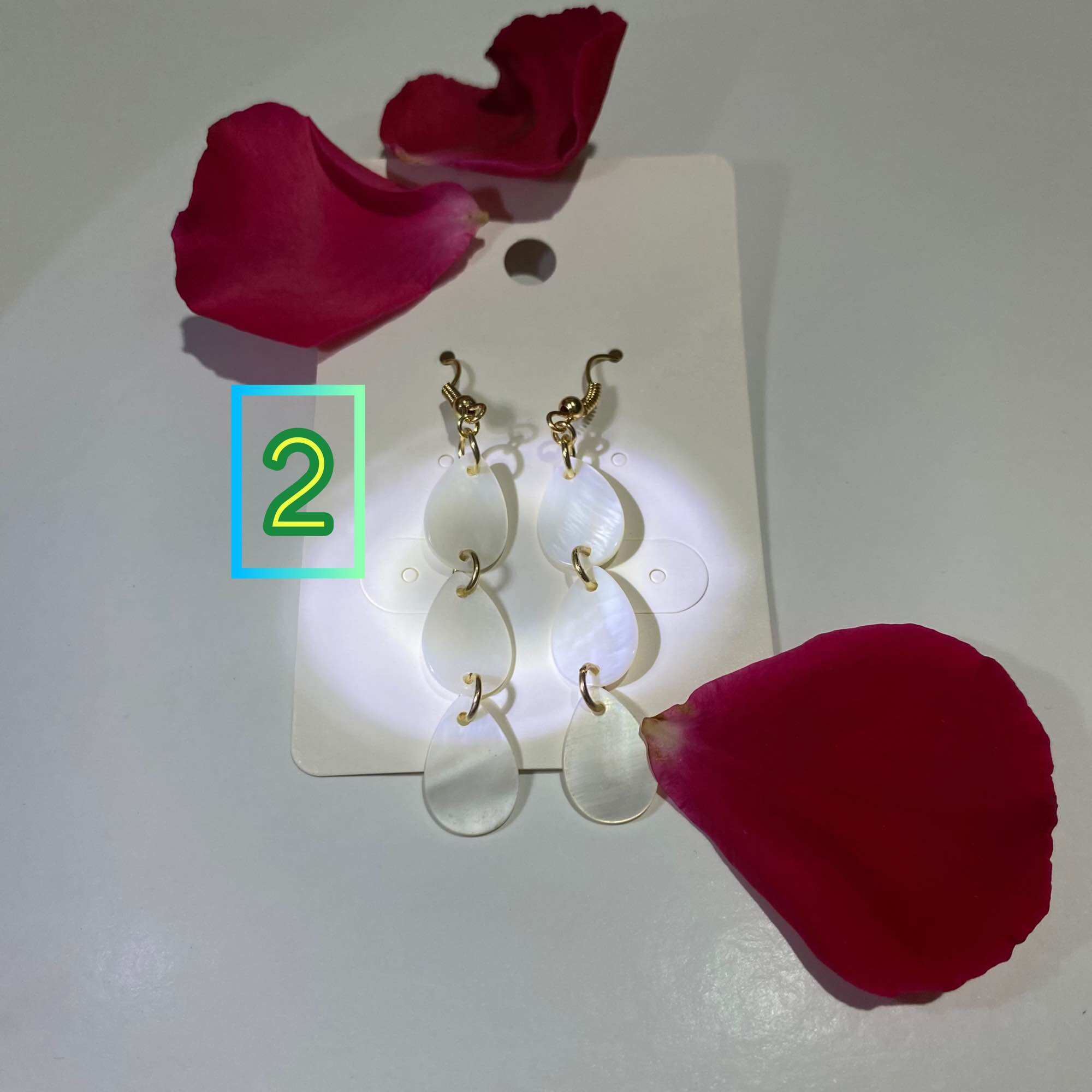 Bông tai xà cừ thủ công mỹ nghệ